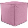 EvergreenWeb POUF QUADRATO PIUMA 80x80 cm Rosa