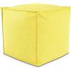 EvergreenWeb POUF QUADRATO PIUMA 80x80 cm Giallo