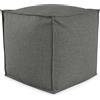 EvergreenWeb POUF QUADRATO PIUMA 80x80 cm Tortora