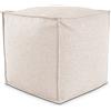 EvergreenWeb POUF QUADRATO PIUMA 80x80 cm Beige