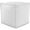 EvergreenWeb POUF QUADRATO PIUMA 60x60 cm Grigio