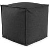 EvergreenWeb POUF QUADRATO PIUMA 50x50 cm Antracite