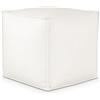 EvergreenWeb POUF QUADRATO PIUMA 50x50 cm Bianco