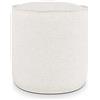 EvergreenWeb Pouf Rotondo da Interno & Esterno Piuma XL Bianco