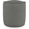EvergreenWeb Pouf Rotondo da Interno & Esterno Piuma M Tortora