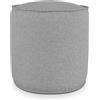 EvergreenWeb Pouf Rotondo da Interno & Esterno Piuma M Grigio scuro