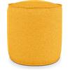 EvergreenWeb Pouf Rotondo da Interno & Esterno Piuma S Senape