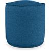EvergreenWeb Pouf Rotondo da Interno & Esterno Piuma S Blu