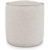 EvergreenWeb Pouf Rotondo da Interno & Esterno Piuma S Beige