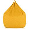 EvergreenWeb Poltrona sacco Pouf Piuma Senape XL