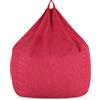 EvergreenWeb Poltrona sacco Pouf Piuma Rosso XL