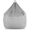 EvergreenWeb Poltrona sacco Pouf Piuma Grigio scuro XL