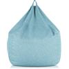 EvergreenWeb Poltrona sacco Pouf Piuma Celeste XL