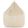 EvergreenWeb Poltrona sacco Pouf Piuma Beige M