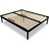 EvergreenWeb Rete a Doghe in Legno fissa per Taglie Forti tecna XXL 170x190 cm