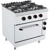 Allforfood Cucina a gas 4 fuochi con forno elettrico allforfood k7s210ng linea anis