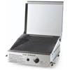 Ompagrill Barbecue a gas ompagrill con plancha singola rigata e coperchio 1 bruciatore 44x44x24 cm