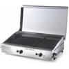 Ompagrill Barbecue a gas ompagrill con plancha doppia e coperchio 2 bruciatori