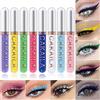 Beauty Searcher Set di eyeliner con glitter liquido 8 colori, gel liquido opaco facile da applicare impermeabile a lunga durata, eyeliner colorato penna occhi trucco matite ombretto a prova di sbavature # 01
