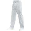 ISACCO Pantalone Con Elastico Bianco 100% Cotone