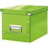 Leitz Click & Store WOW Scatola Archivio Cubo Medio, per Mantenere la Casa e l'Ufficio in Ordine, Verde, 61090054