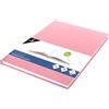 Kangaro KTC K-5352 - Quaderno da disegno, formato A4, con copertina rigida rosa pastello, 80 fogli da 100 g, colore: Bianco
