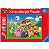 Ravensburger - Puzzle 100 Pezzi XXL Super Mario, Idea Regalo per Bambini 6+ Anni, Gioco Educativo e Stimolante