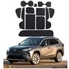 CDEFG Tappetino Antiscivolo Compatibile con Toyota RAV4 2019-2021 2022 2023 Antipolvere Antigraffio Protezione Tappetini in Gomma per Interni Auto Accessori (Nero)