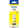 EPSON RICARICA INCHIOSTRO ORIGINALE 104 GIALLO PER EPSON ECOTANK 65 ml - EPSON - C13T00P440