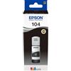 EPSON RICARICA INCHIOSTRO ORIGINALE 104 NERO PER EPSON ECOTANK 65 ml - EPSON - C13T00P140
