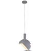 V-TAC VT-7100-G Lampadario led con paralume portalampada E14 pendente in plastica + alluminio Ø180mm colore grigio opaco SKU 3922