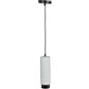 V-TAC VT-864 Lampadario led portafaretto pendente 1mt GU10 in gesso con bordo metallo nero a sospensione - sku 3134