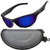 ZILLERATE Occhiali da Sole da Uomo Polarizzati, Ciclismo, Pesca, Golf, Corsa, Guida, Vela, Sci, Protezione UV400, Montatura TR90 Leggera e Avvolgente, Accessori con Custodia Rigida, Blu
