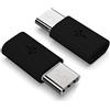 MOELECTRONIX Adattatore USB 3.1 tipo C adatto per Doogee S61 | Micro USB a tipo C Converter maschio | Nero