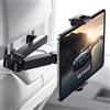Lamicall Supporto Tablet Auto, Supporto Tablet Poggiatesta - [Braccio Telescopico a Doppio Asse] 360°Rotazione, Universale Supporto per iPad, Samsung Tab, Switch, altri 4.7-11 Cellulari e Tablet