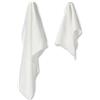 Casatessile Coppia asciugamani in microfibra 1 cm 40x60 + 1 cm 50x100 - BIANCO