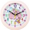 Kiddus Orologio da Parete Bambini per Imparare l'Ora, Orologio Educativo 20cm con Lancette Scritte Ora e Minuto per Bimbo e Bimba, Silenzioso per Cameretta e Studio, Sistema Pedagogico Numeri Grandi