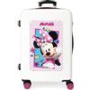 Disney Enjoy Minnie Icon Valigia per bambini Rosa 50x38x20 cms Rigida ABS Chiusura a combinazione numerica 34L 2,3Kgs 4 Ruote Bagaglio a mano
