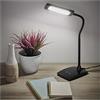 Emos z7599b, LED Lampada da tavolo Eddy NERO, Metallo, Nero, 15,5 x 9,5 x 26 cm
