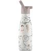 Cool Bottles - Borraccia Termica per Bambini - 260 ml - Hanging Friends - Bottiglia Acqua Acciaio Inox - Bevande Fredde 36 Ore e Calde 18 Ore - Rifiniture con Disegno in Rilievo - Senza BPA