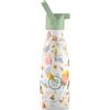 Cool Bottles - Borraccia Termica per Bambini - 260 ml - Spring Flowers - Bottiglia Acqua Acciaio Inox - Bevande Fredde 36 Ore e Calde 18 Ore - Rifiniture con Disegno in Rilievo - Senza BPA