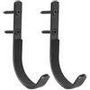 MiOYOOW 2 Pezzi Supporto per Pistola, Porta Fucile da Parete in Acciaio Inossidabile, Espositore Ganci per Fucili per Appendere Arco Pistola Tiro Display all'Interno(3,8-4 cm di Diametro Interno)