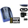 mtb more energy Batteria + Caricabatteria (USB/Auto/Corrente) per JVC BN-VF808 / GR-D... / GZ-HD..., MG..., MS... - v. lista