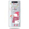 Xunlaixin MUTOUREN Natale Cover Samsung Galaxy A80/A90, Custodia Silicone Gel TPU Trasparente Ultra Sottile Telefono Caso Antiurto Protettiva Case, Pupazzo di Neve