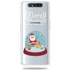 Xunlaixin MUTOUREN Natale Cover Samsung Galaxy A80/A90, Custodia Silicone Gel TPU Trasparente Ultra Sottile Telefono Caso Antiurto Protettiva Case, Sfera di Cristallo