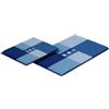 Grund Linea Due Tappetino da Bagno 3D, Ultra Morbido e Assorbente, Antiscivolo, 5 Anni di Garanzia, MERKUR, Set da 2 Pezzi 40x50+50x80 cm, Blu