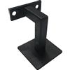 Halcö Supporto per corrimano con fissaggio a vite, supporto per corrimano, distanza dalla parete, 78 mm, supporto per corrimano, ferro zincato, nero