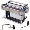 COOK CONCEPT Totally Addict KU6088 - Macchina per Pasta, Acciaio inossidabile, Grigio