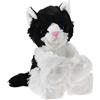 Heunec - 2045395 - Peluche - Glitter-Kitty - Gattino Bianco/Nero - 20 Cm