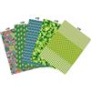 décopatch Decopatch MP012C - Maxi pack da 100 fogli 30x40 cm motivi assortiti (5 fantasie x 20 volte), Verde